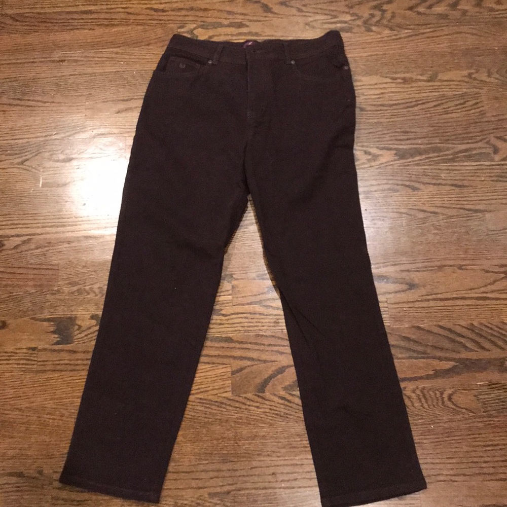 Brown straight legged jeans